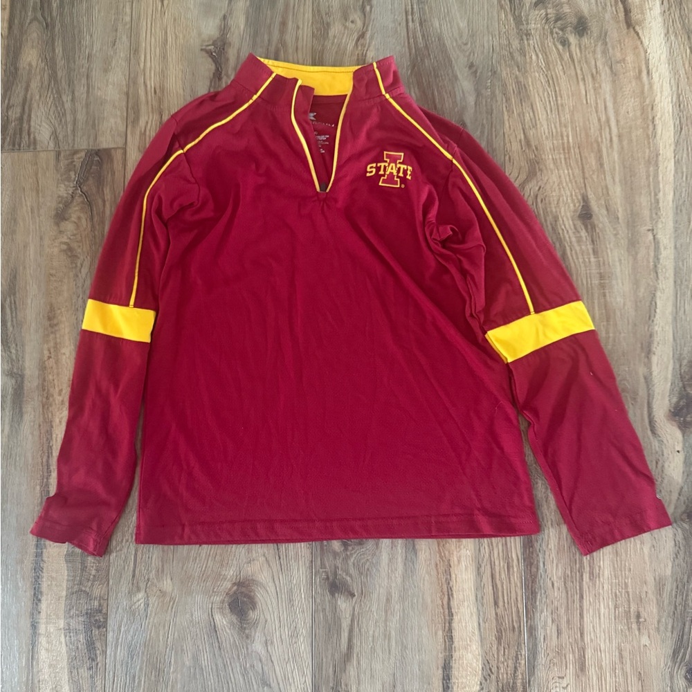 Kids Iowa State 1/4 zip long Sleeve Shirt